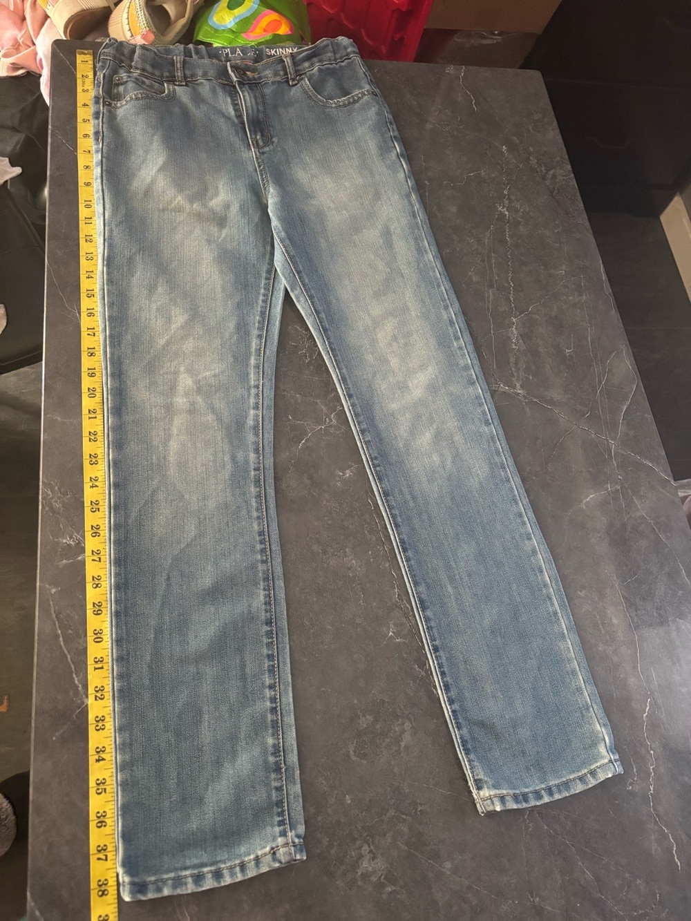 Light Blue Straight-Leg Jeans
